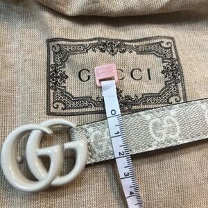 Gucci GG Monogram beige Belt